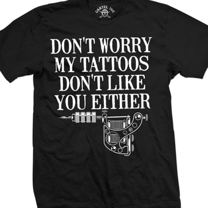 S/S DON'T WORRY - BLK